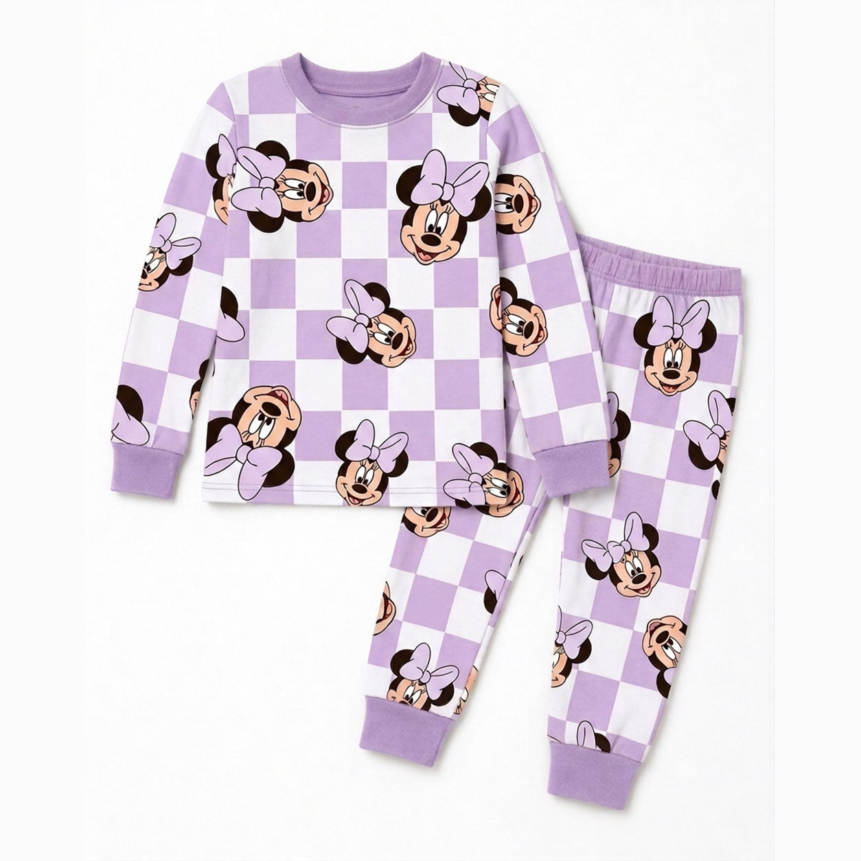 Purple Plaid Minnie Mouse